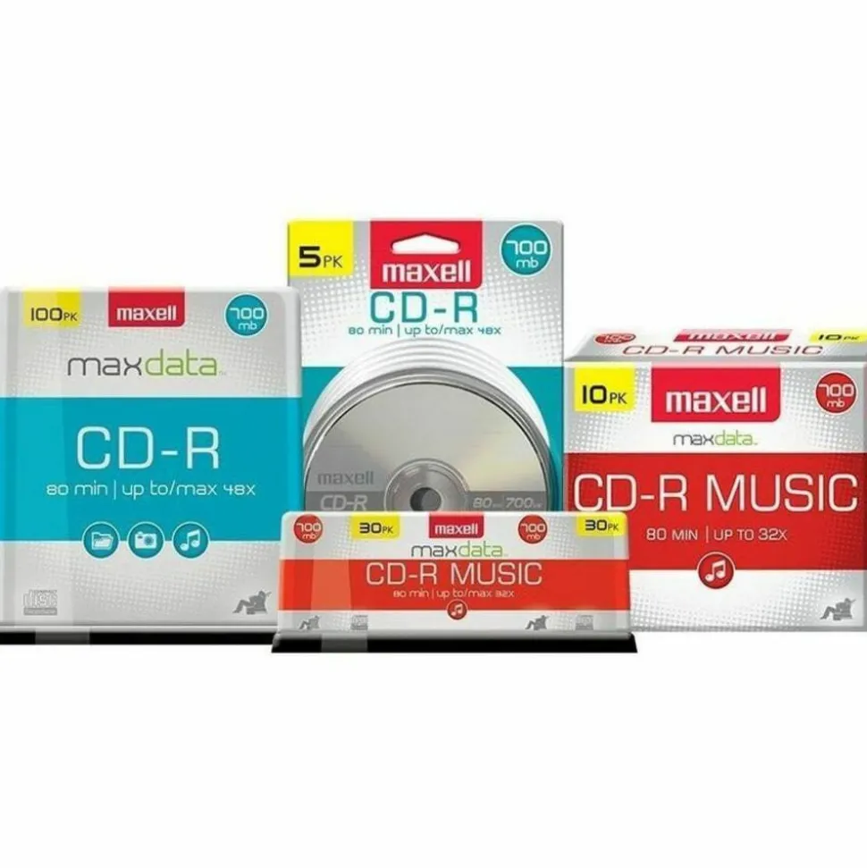 Maxell DVD-R Recordable Disc, 4.7 GB, 16x, Spindle, Gold, 50/Pack