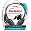 Maxell HP-100 Lightweight Stereo Headphone, Black