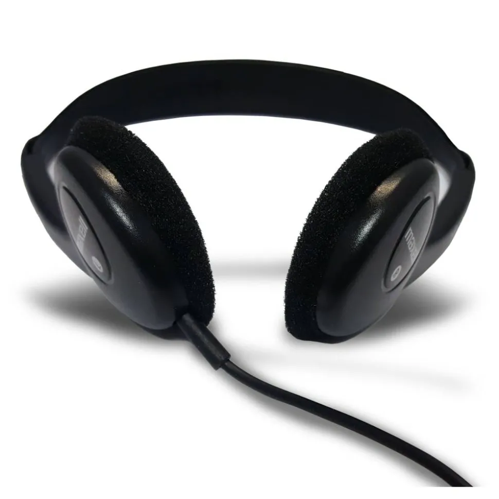 Maxell HP-100 Lightweight Stereo Headphone, Black