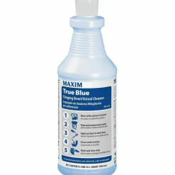 Maxim True Blue Clinging Bowl Cleaner, Mint Scent, 32 oz Bottle, 12/Carton