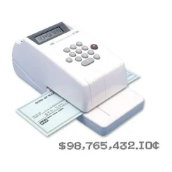 MAX USA Electronic Check Writer, 10-Digit, 3 13/16