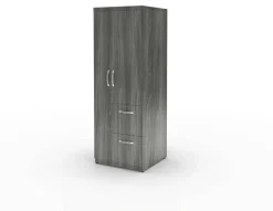 MayLine Aberdeen Series Gray Steel Tf Laminate Personal Storage Tower