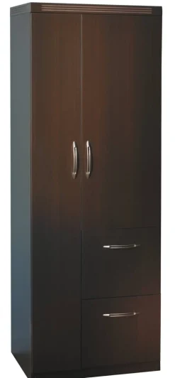 MayLine Aberdeen Series Mocha Tf Laminate Personal Storage Tower