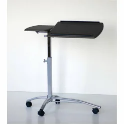 Mayline Group Laptop Caddy, 27-37"H x 29 1/2"W x 15"D, Anthracite/Metallic Gray