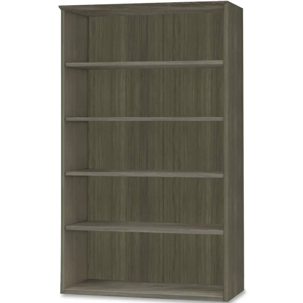 Mayline Medina Series Gray Laminate. 5-Shelf Bookcase