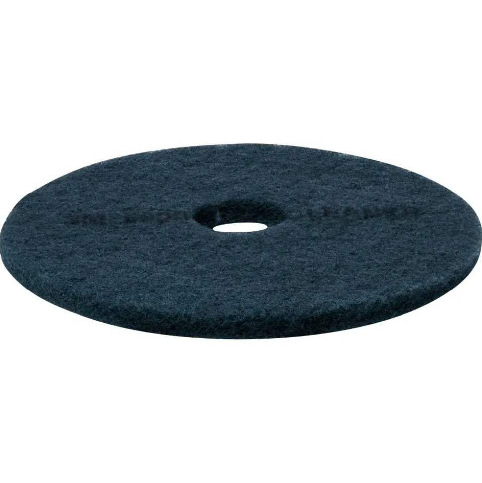 3M 5300 Blue Cleaner Floor Pads, 13" Diameter, Blue, Case Of 5