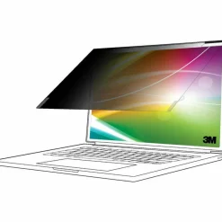 3M Bright Screen Privacy Filter for Apple MacBook Air 13 M2-M4, 16:10, BPNAP006 Black, Matte