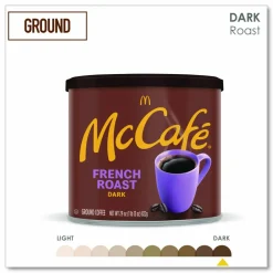 McCafe Ground Coffee, French Roast, 29 oz Can
