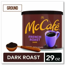 McCafe Ground Coffee, French Roast, 29 oz Can