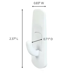 3M Command Mega Pack Utility Hooks, Small, White, Pack Of 24