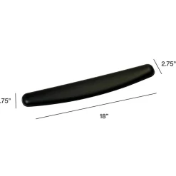 3M Compact Gel Keyboards Wrist Rest With Antimicrobial Protection, 18