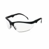MCR Safety Klondike Magnifier Safety Glasses, 1.5+ Diopter, Black Half Frame, Clear Dual Lens
