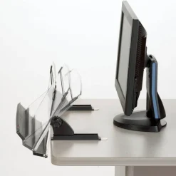 3M Desktop Document Holders, 14", Black/Clear