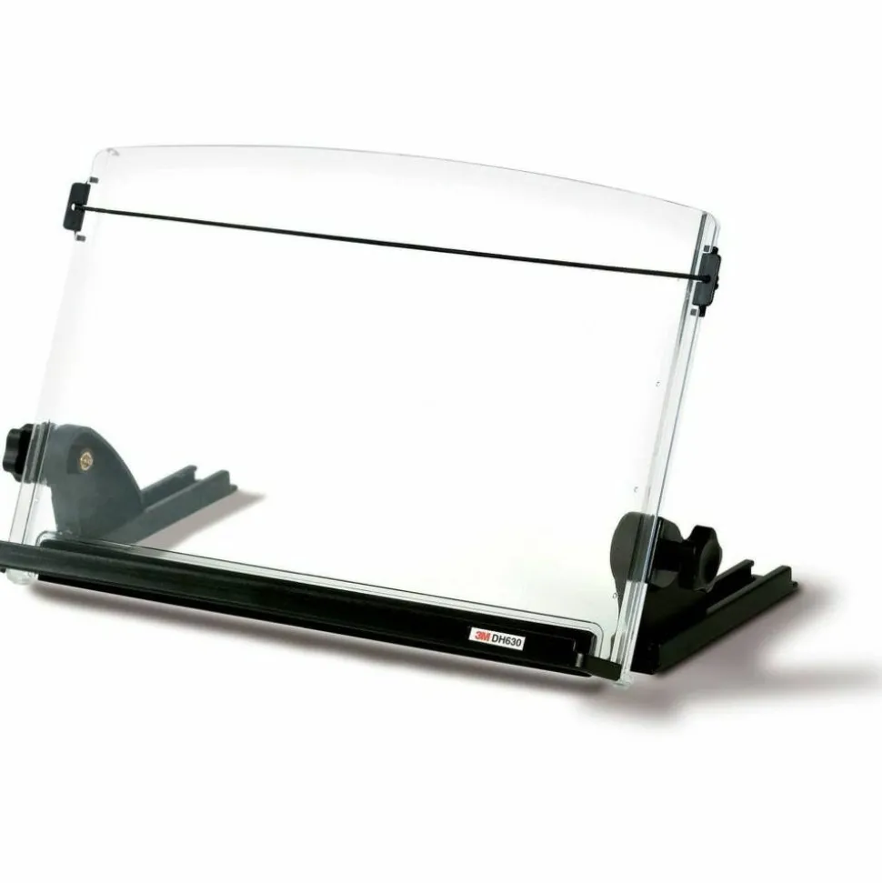 3M Desktop Document Holders, 14", Black/Clear