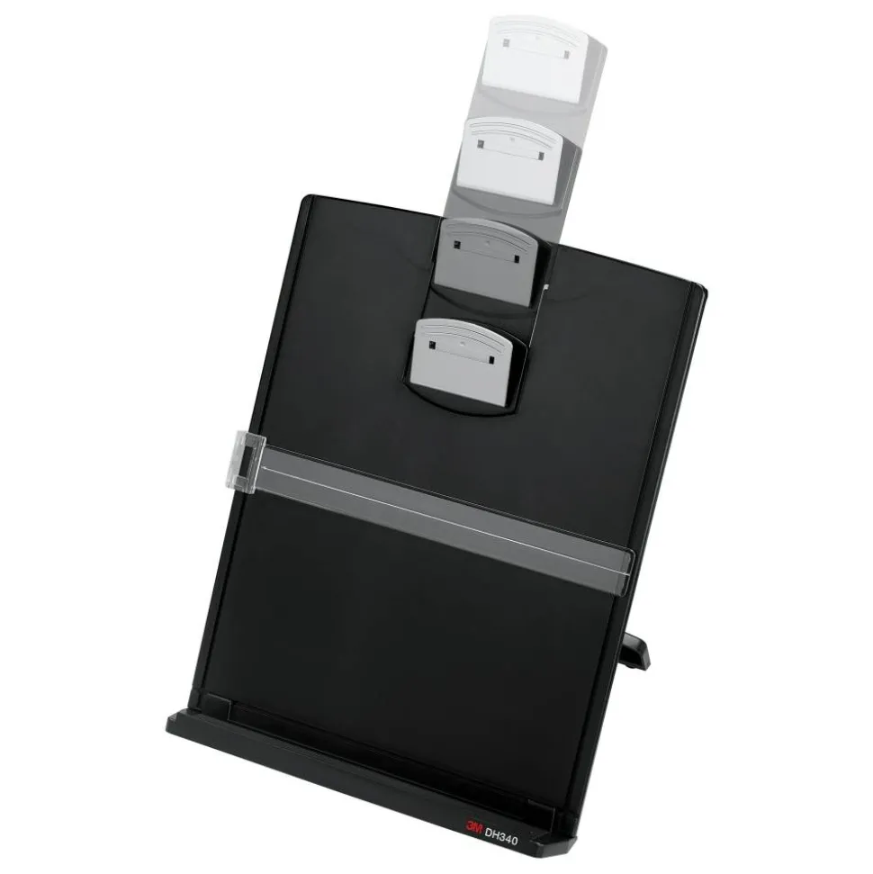 3M Desktop Document Holders, 18", Black/Silver