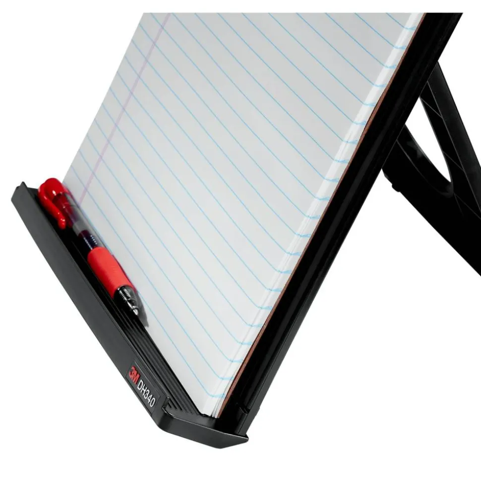 3M Desktop Document Holders, 18", Black/Silver