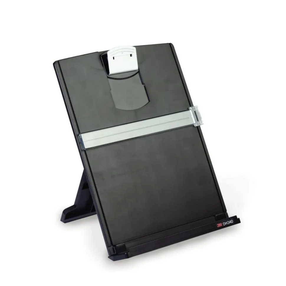 3M Desktop Document Holders, 18", Black/Silver