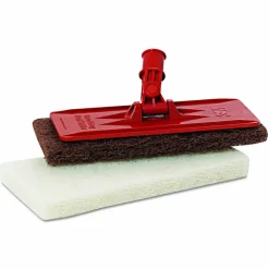3M Doodlebug White Utility and Burnish Pads, 4.62 x 10, White, 10/Carton