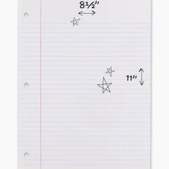 Mead Notebook Filler Paper - Letter - 200 Sheets - Spiral - 0.31