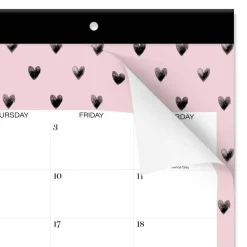 Mead Cambridge Cherish Academic 2026-2027 Monthly Desk Pad Calendar, Compact, 11