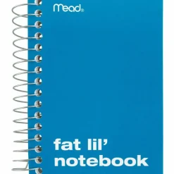Mead Fat Lil' Wirebound Notebook, 4" x 5 1/2", 200 Sheets, Assorted Colors