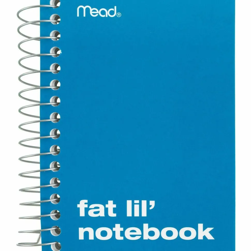 Mead Fat Lil' Wirebound Notebook, 4" x 5 1/2", 200 Sheets, Assorted Colors