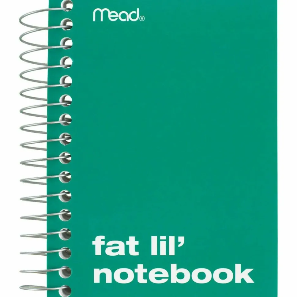 Mead Fat Lil' Wirebound Notebook, 4" x 5 1/2", 200 Sheets, Assorted Colors