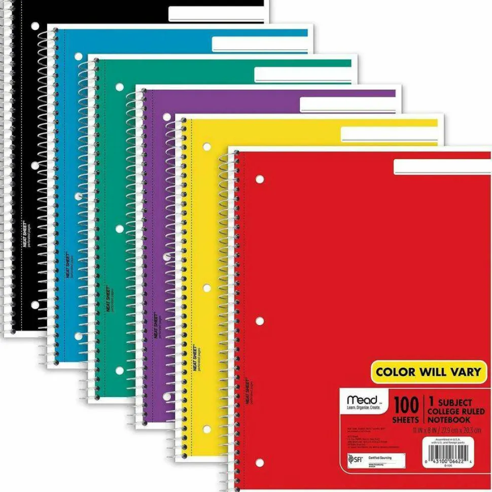 Mead One-subject Spiral Notebook