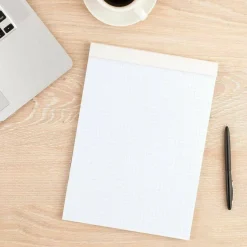 Mead Quad-Ruled Stiff-Backed Planning Pad, Letter Size, 8 1/2" x 11", Assorted Paper Colors, Pad Of 80 Sheets