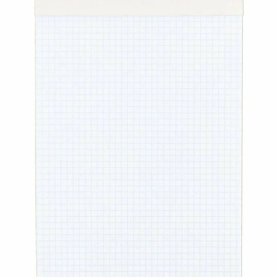 Mead Quad-Ruled Stiff-Backed Planning Pad, Letter Size, 8 1/2" x 11", Assorted Paper Colors, Pad Of 80 Sheets