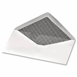 Mead White Security Envelopes - Security - #6 3/4 - 6 1/2" Width x 3 5/8" Length - 20 lb - Gummed - Wove - 80 / Box - White