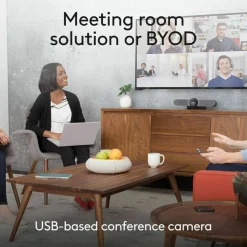 MeetUp All-in-One Ultra HD 4K Conference Camera for Huddle and Small Rooms, Works with Microsoft Teams, Zoom, Google Meet