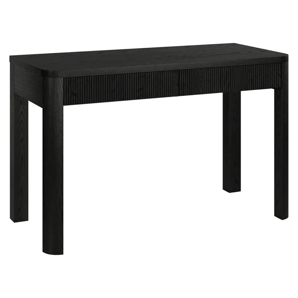 Mendoza 48'' Wide Rectangular Desk in Black Grain