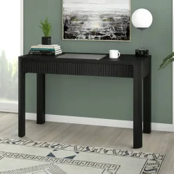 Mendoza 48'' Wide Rectangular Desk in Black Grain