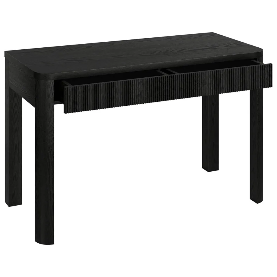 Mendoza 48'' Wide Rectangular Desk in Black Grain