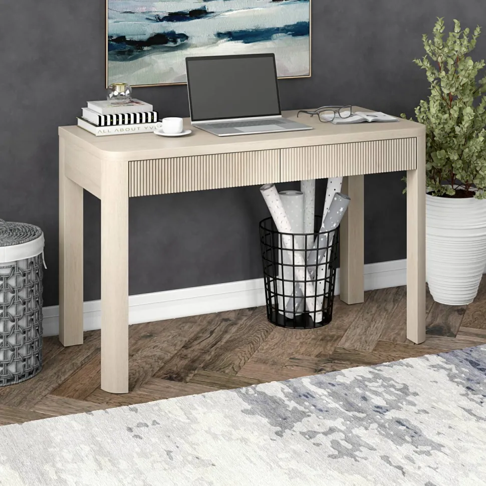 Mendoza 48'' Wide Rectangular Desk in Alder White