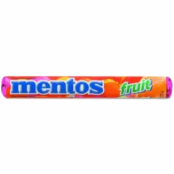 Mentos Chewy Mints, 1.32 oz, Mixed Fruit, 15 Rolls/Box