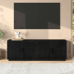 Mero Rectangular Fluted TV Stand for TV's up to 75
