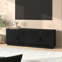 Mero Rectangular Fluted TV Stand for TV's up to 75