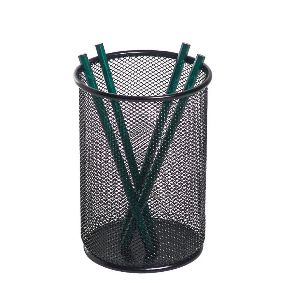 Mesh Jumbo Pencil Holder, Black