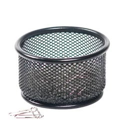 Mesh Paper Clip Holder, Black