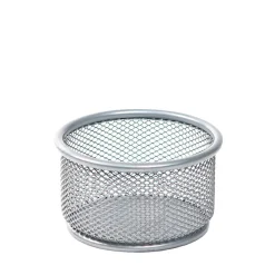 Mesh Paper Clip Holder, Silver