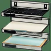 Mesh 3-Tier Desk Shelf, Black