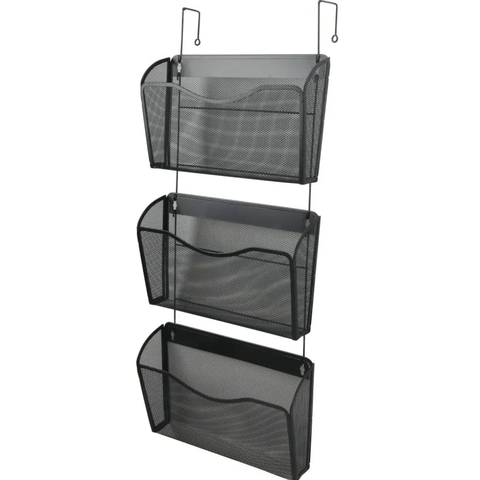 Mesh Hanging Wall Files, Black, Pack Of 3 Files