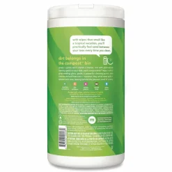 Method All Purpose Cleaning Wipes, 1 Ply, Lime and Sea Salt, White, 70/Canister, 6/Carton