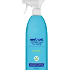 Method Daily Shower Spray Cleaner - 28 fl oz (0.9 quart) - Eucalyptus Mint Scent - Pleasant Scent, Non-toxic, Disinfectant - Blue - 8 / Carton
