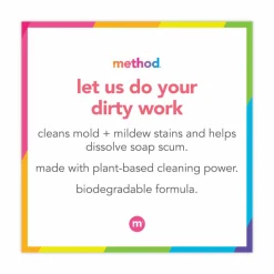 Method Daily Shower Spray Cleaner - 28 fl oz (0.9 quart) - Eucalyptus Mint Scent - Pleasant Scent, Non-toxic, Disinfectant - Blue - 8 / Carton