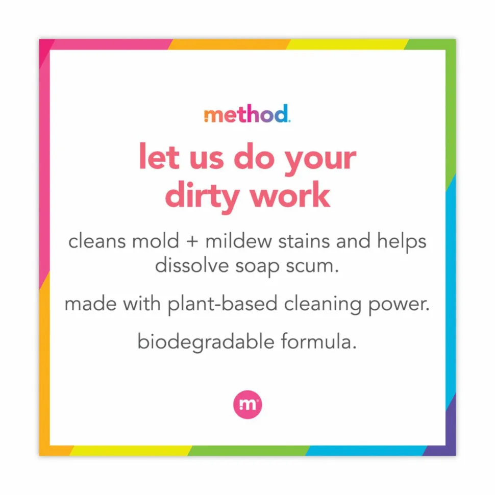 Method Daily Shower Spray Cleaner - 28 fl oz (0.9 quart) - Eucalyptus Mint Scent - Pleasant Scent, Non-toxic, Disinfectant - Blue - 8 / Carton