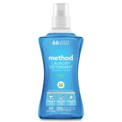Method Laundry Detergent, Fresh Air Scent, 53.5 oz Bottle, 4/Carton