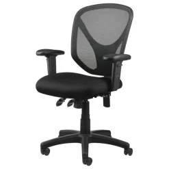 MFTC 200 Ergonomic Mesh Mid-Back Task Office Chair, Black, BIFMA Compliant